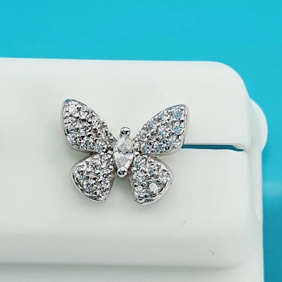 "925 Sterling Silver CZ Beautiful Earrings for Women, 1USPAR4156 - Picture 5 of 11